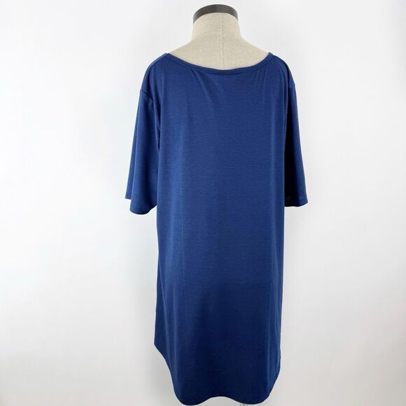 NEW LuLaRoe Perfect T Women's Top Navy Blue Solid Short Sleeve Tee Shirt NWT 2XL - Picture 8 of 16